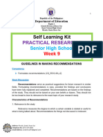 Practical Research 2: Self Learning Kit