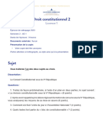 L1 - Rattrapage - DConstitutionnel2 - 2223
