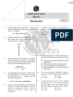 Kinematics - DPP 03