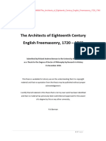 The Architects of Eighteenth Century Eng