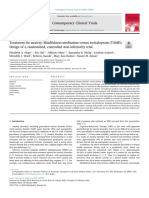 Treatment For Anxiety-Mindfulness Meditation Versus Escitalopram (TAME) - Design of A Randomized, Controlled Non-Inferiority Trial