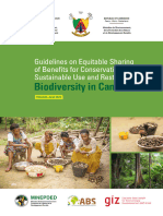 Guidelines Benefit-Sharing For Conservation and Sustainable Use Cameroon-2023-ENG