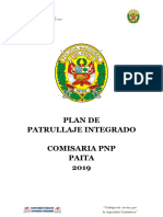 Plan Patrullaje Integrado Paita 2019