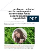 Esse É o Problema de Beber Chá de Quebra Pedra Durante Crise Renal, Segundo Médica Especialista - TudoGostoso