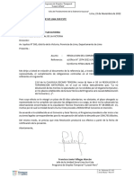 Luis Alberto Gutierrez Salvatierra: CARTA N°059-2022-LP/DE/UZ - LIMA SUR ESTE