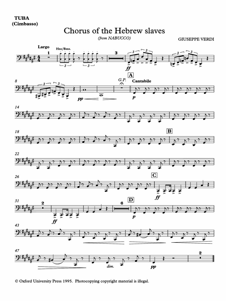 Imslp902441 pmlp51151 chorus of the hebrew slaves nabucco tba pdf