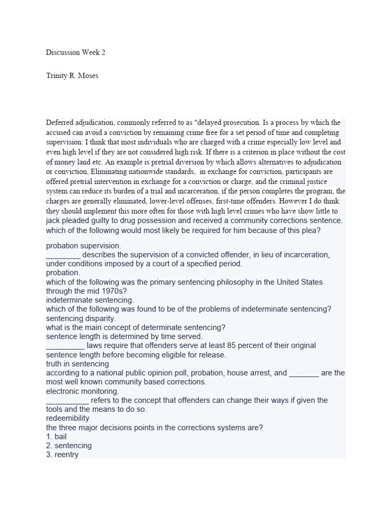 Understanding Deferred Adjudication and Probation | PDF | Probation ...