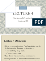Lecture 4, Limits and Continuity