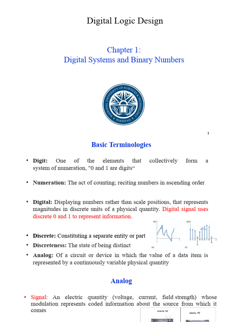 Digital Logic Design: Binary Systems Overview | PDF | Digital Signal ...