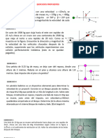 Ejercicios MOMENTO LINEAL