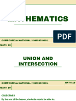 Module 12-Union and Intersection