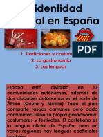IDENTIDAD Regional - Cultura Espanola