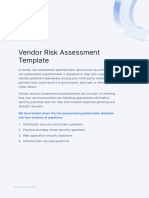 Checklist - Vendor Risk Assessment Template