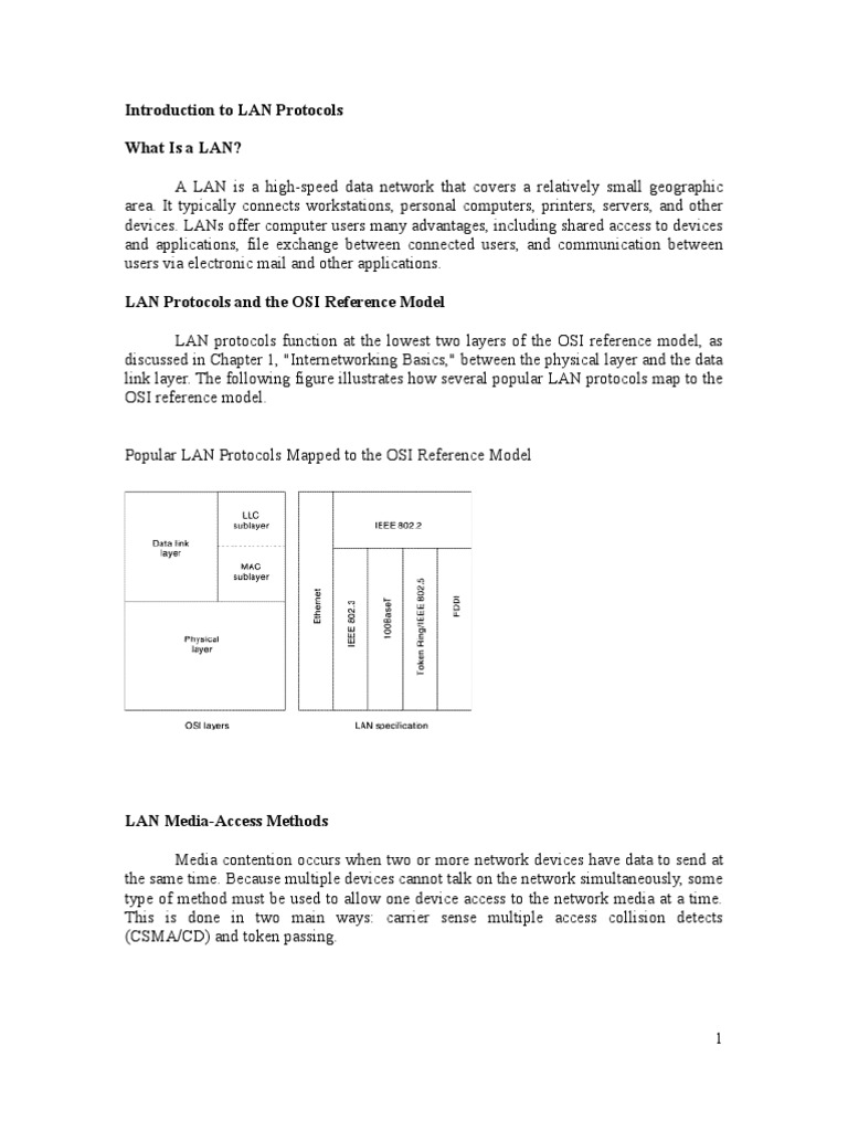 LAN Protocols and Network Design Overview | PDF | Network Topology ...