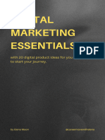 Digital Marketing Essentials: With 20 Digital Product Ideas For You To Start Your Journey