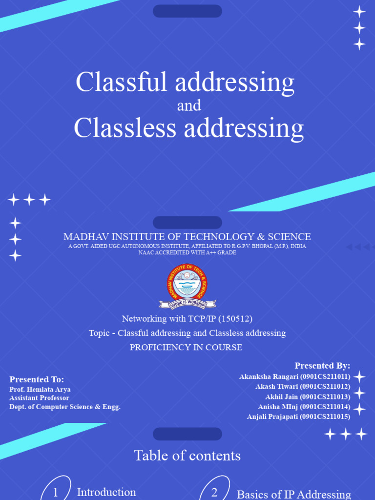 IP Addressing: Classful vs Classless | PDF | Ip Address | Computer Science