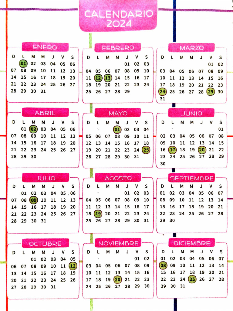 Calendario de Este Año | PDF