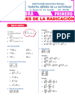 Propiedades de La Radicación para Primer Grado de Secundaria