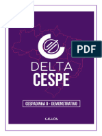 Cespadinha. Demonstrativo Delta Cespe 2