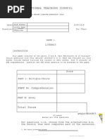 GTLE 2025 Exam Answers and Insights | PDF | Teachers | Intelligence