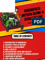 Kinematics Motion Along A Straight Line (A4 (Landscape) )