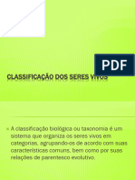 Classificação Dos Seres Vivos