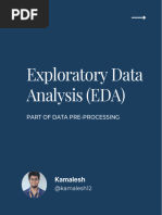 Exploratory Data Analysis EDA Part of Data PreProcessing