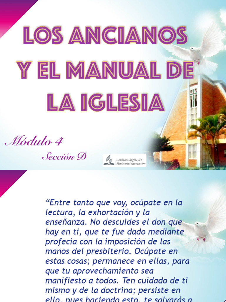Los Ancianos Y El Manual de La Iglesia | PDF