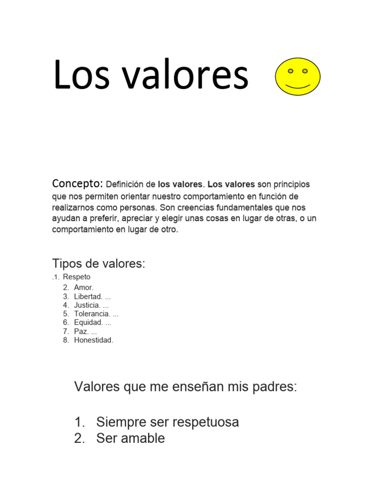 Los Valores | PDF | Crecimiento personal y profesional