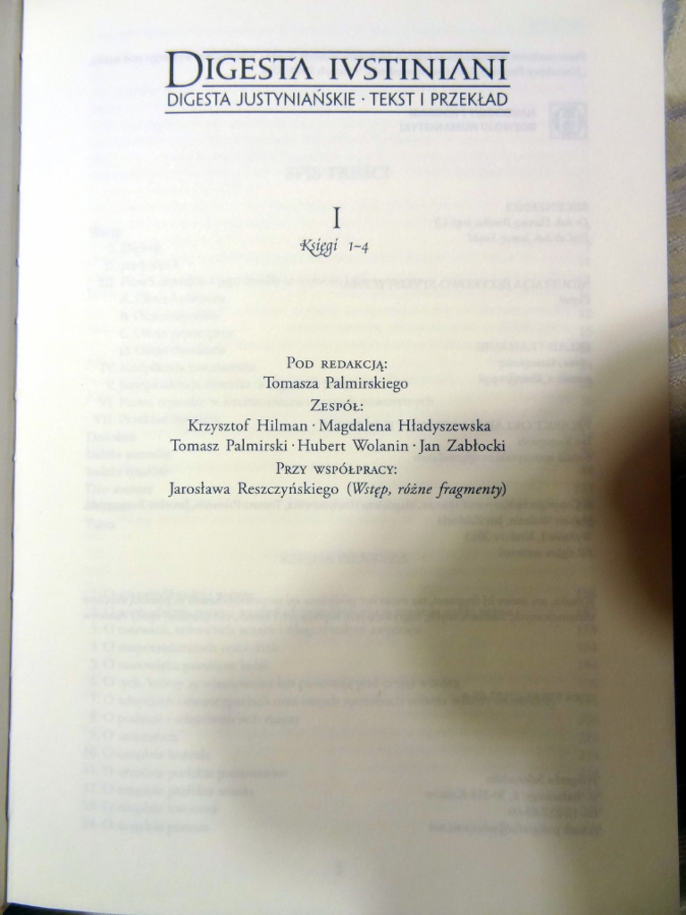 Digesta Justyniana, D.1.1.1 - O Sprawiedliwości I Prawie (De Iustitia ...