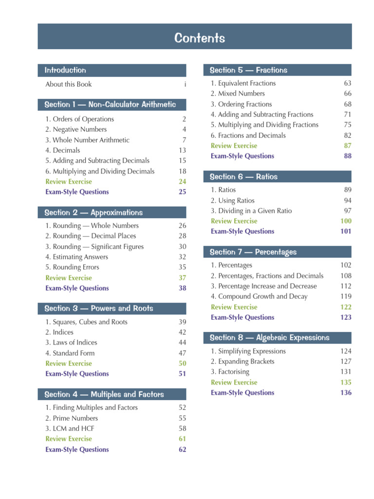 Comprehensive Math Skills Guide | PDF | Rounding | Numbers