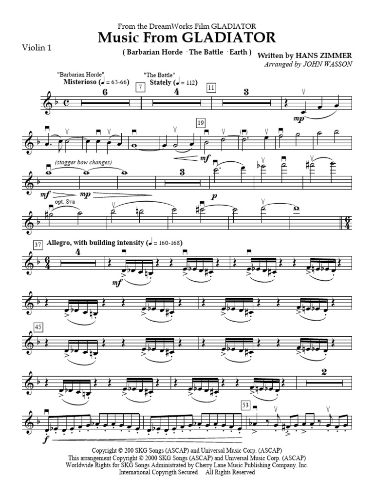 Violin 1 | PDF