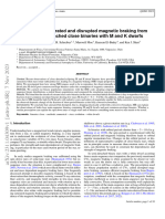 Evidence For Saturated and Disrupted Magnetic Braking From