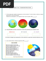 Atividades sobre Radiação Solar - 2º Ano | PDF