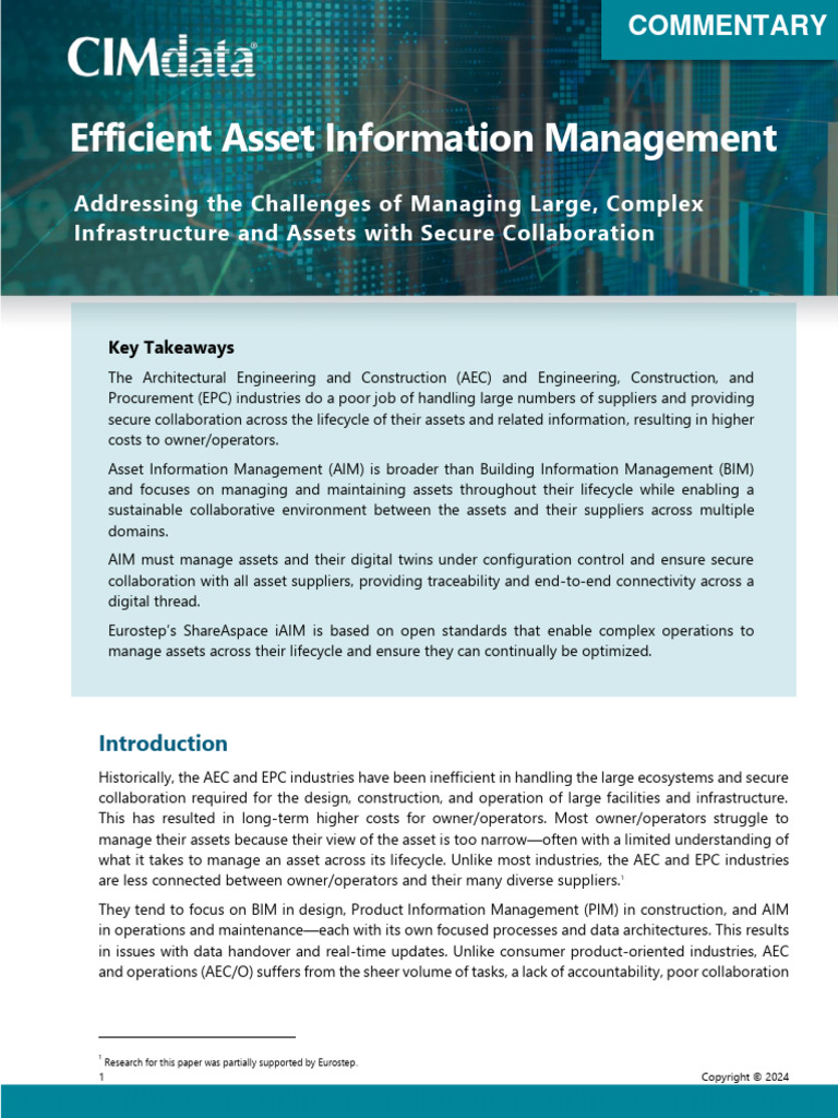 Cimdata Commentary Eurostep Asset Info Mgt 1feb2024 Pdf