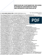 Gmail - ÚNICA OPORTUNIDAD INGRESE 08 - 00 AM - 06 DE MARZO DEL 2024 (HORA LEGAL COLOMBIANA) LINK EXAMEN DE CONOCIMIENTOS FUERZA AÉROESPACIAL COLOMBIANA ASPIRANTES CURSO REGULAR DE OFICIALES No 101.