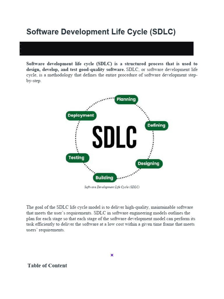 Understanding the Software Development Life Cycle | PDF | Software ...