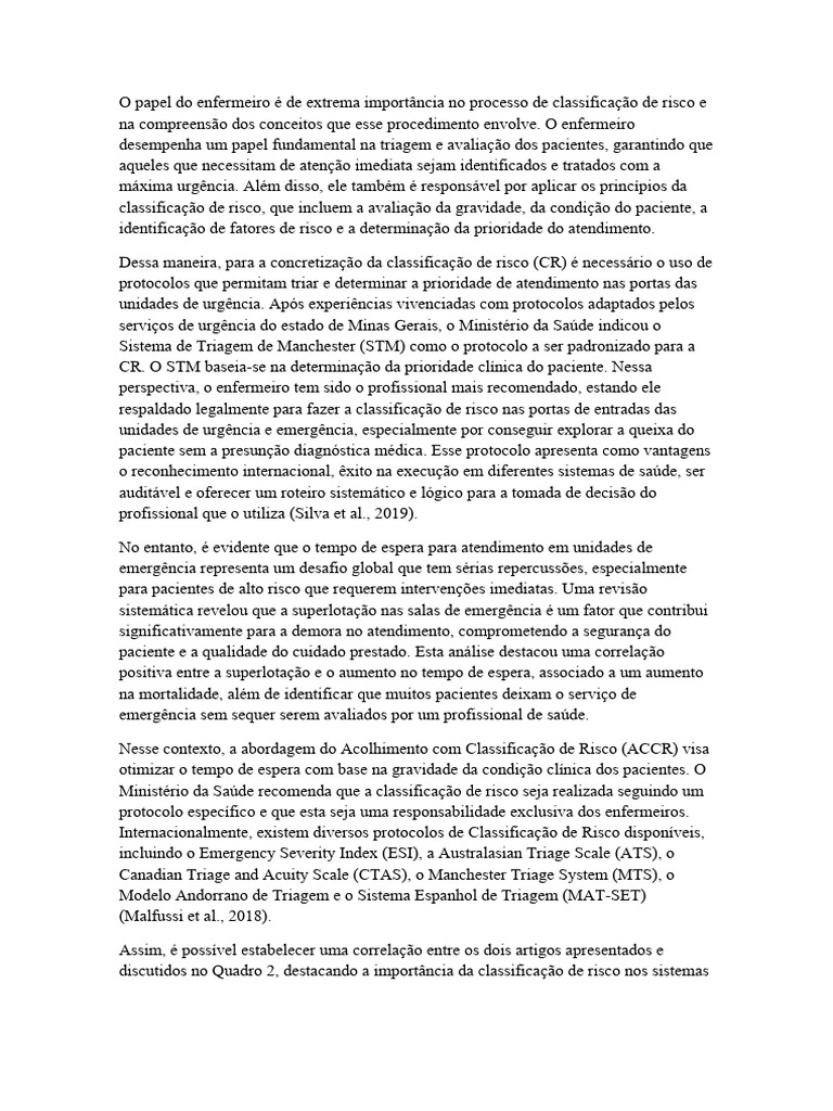 O papel do enfermeiro de extrema import ncia no processo de