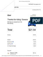 Uber Receipt Charlotte Airport To Rental Car 02.27.2023