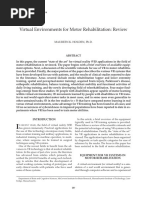 Virtual Environments For Motor Rehabilitation: Review: Maureen K. Holden, PH.D