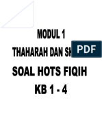 Soal Hots Fikih Modul 1 KB1 - 4 Tentang Thaharah Dan Shalat