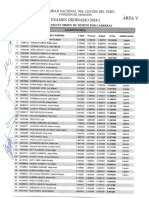 Resultados UNCP Domingo Área V