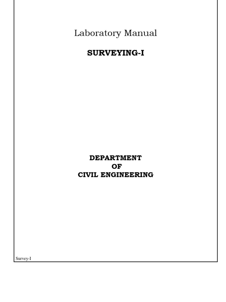 Surveying Lab Manual PDF