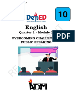 English10 q1 Mod10 Overcomingchallengesinpublicspeaking v5