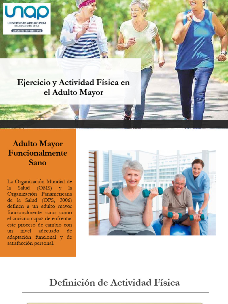 Ejercicio y Salud en Adultos Mayores | PDF | Vejez | Adultos