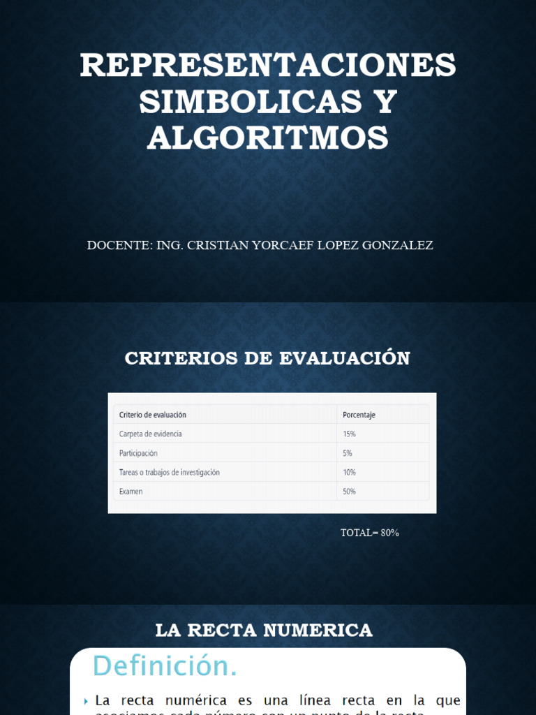 Representaciones Simbolicas y Algoritmos | PDF