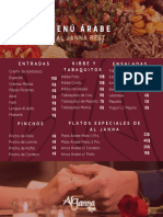 Menu Enamorado Al Janna 2024