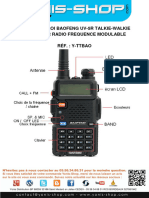 Mode D'emploi Baofeng UV-5R Talkie-Walkie Récepteur Radio Fréquence Modulable