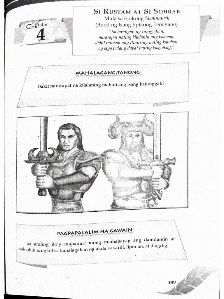 Si Rustam At Si Sohrab Epiko Pdf