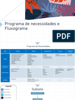 Programa de Necessidades e Fluxogramas - Maria Fernanda